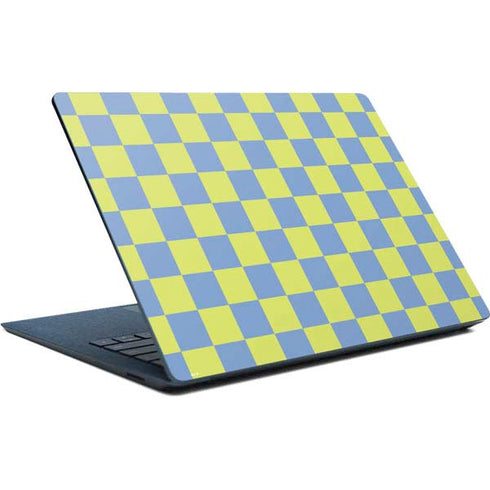 Neon Checkered Surface Laptop Skin